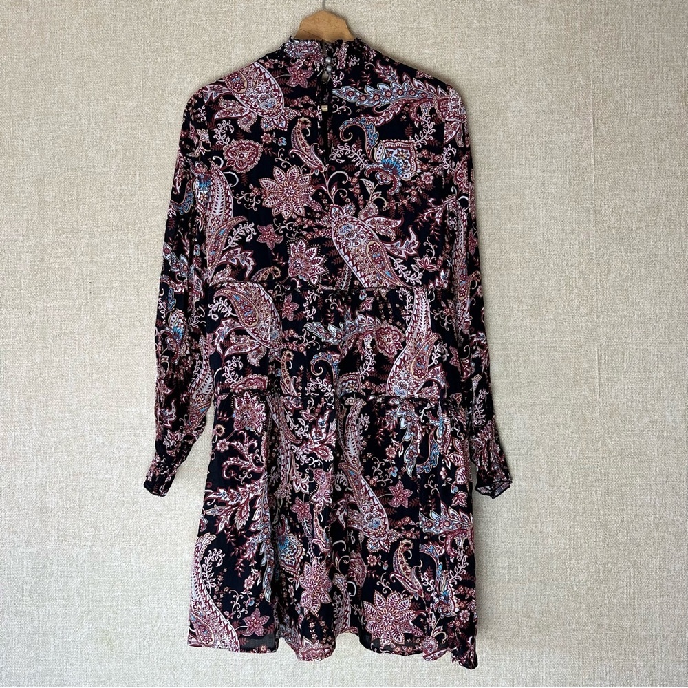Anthropologie Cary Tiered Paisley Pong Sleeve Dress Size XS - Picture 5 of 7